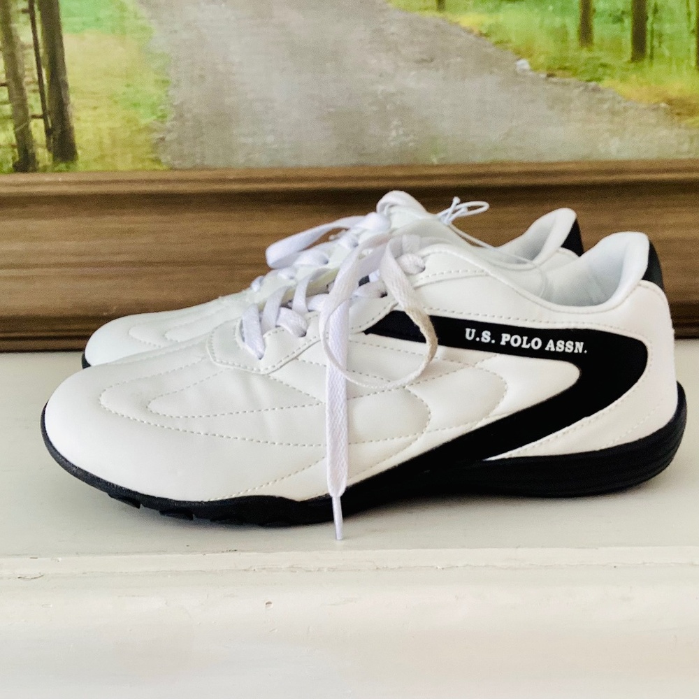 U.S. Polo Assn. sneakers white black Unisex US Men’s 9 Women’s 10 EU 42 ShoesNWT